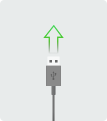Kurz zusammengefasst: Verwenden Sie ein USB-Kabel, um eine Verbindung zwischen Ihren Geräten herzustellen.