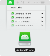 El acceso completo a su teléfono Android permite editar datos directamente desde Mac Finder.