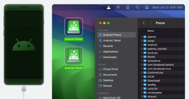 MacDroid: connect Android devices to Mac wirelessly or via USB