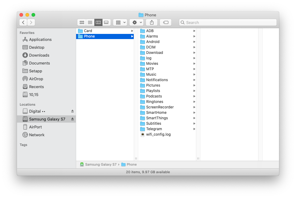 USB debugging mode